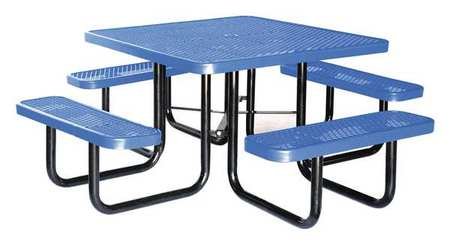 Picnic Table, 80" W x80" D, Blue