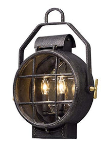 Troy Lighting Point Lookout 2-Light Wall Sconce | Aged Pewter Finish | Made of Cast Aluminum | Wet-Rated for Outdoor Use | 15" W x 19.25" H Profile | B5032-APW