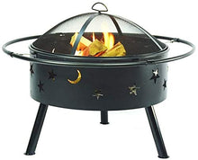 Garden Fire Pit Portable Grill Barbecue Rack Outdoor Bronze Fire Pit Metal Poker Iron,Mesh Ember and Spark Guard Screen Cover Household Barbecue Stove, Campfire Stove for Camping