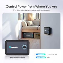 Renogy Inverter P2 3000W Pure Sine Wave Inverter 12V DC to 120V AC Converter for Home, RV, Truck, Camping, Trailer, with Wired Remote Controller, Support Li, AGM, SLD, Gel, FLD Batteries
