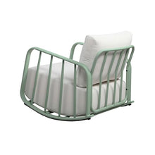 Tov Furniture Violette Outdoor Rocking Chair Mint Green and Cream