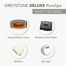 Intex PureSpa Plus 4 Person Inflatable Square Hot Tub Gray with Headrest Pillow 4 Pack