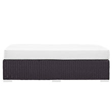 America Luxury - Outdoor Modern Contemporary Urban Design Rectangle Patio Balcony Ottoman White