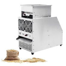 TsoLay Cereals Blown Shell Splitter, Electric Stainless Steel Grain Separator, Large Capacity 60-80 Kg/Hour, Adjustable Speed Fan, for Millet, Miscellaneous Grains, Melon Seeds