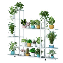 ZOCWJK Plant standLarge Plant Stand Metal Plant Shelf Corner Plant Holder Tiered Ladder Flower Stand Large Capacity Flower Pot Stand Window Plant Shelf for Living Room Balcony Fr,