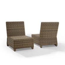 Ergode Bradenton 2Pc Outdoor Wicker Chair Set - Sangria/Weathered Brown, Steel Frames, All-Weather Wicker, Moisture-Resistant Cushions