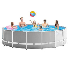 Intex 26725EH 15ft x 15ft x 48in Outdoor Above Ground Swimming Pool Set with Cover, Ladder, Filter Pump and 6 Replacement Filter Cartridges