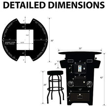 Creative Outdoor Distributor Full Size Pub Arcade Machine 2 Player 60 Games 22" LCD Round Glass Top No Trackball