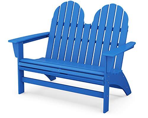 POLYWOOD® Vineyard Bench, Pacific Blue