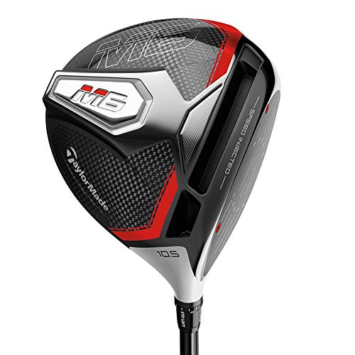 TaylorMade Golf M6 Driver 10.5 Loft Right Hand Stiff Flex Shaft: Fujikura Atmos Black Matte Black/Silver