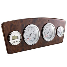 DeckMate Pontoon Large Gauge Panel Burlwood