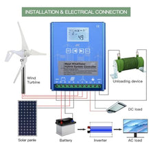 HYZHANHONG 12000W Solar Turbine Generator Controller , 12V 24V 48V 220V Automatic Wind Solar Hybrid Charge Controller for Home, Boat, Street Light (with Dump Load),24v