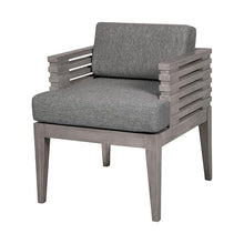Benzara Hida 24 Inch Outdoor Patio Dining Chair Grey