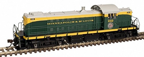 Silver HO Minneapolis & St Louis RS-1 Model Train