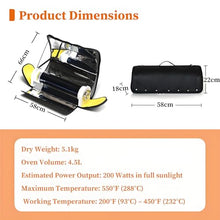 ByBoDi Solar Oven Portable Oven-4.5L Large Capacity Solar Cooker Outdoor Oven Camping Stove with Thermometer,20-30 Minutes Preheating for 2-3 People Backpacking Hiking Family Party