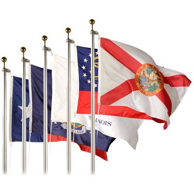 Eder Flag State Flag Set 3X5 Foot Nylon All States Set