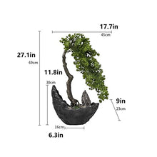 Artificial Bonsai Artificial Bonsai Tree Green Simulation Bonsai Plant Indoor Living Room Desktop Decoration Simulation Bonsai Tree 27.1in Large Decor Fake Tree for Home Office