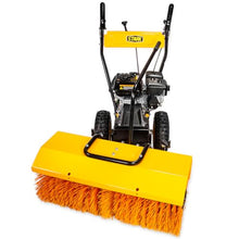 Stark USA 31-Inch Walk-Behind Power Sweeper, 7.0HP Gas-Powered Rotary Brush Broom, Outdoor Sweeping Machine for Driveways, Sidewalks, Leaves, Dirt, Debris & Gravel