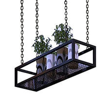 SDVantage Ceiling Hanging Planter Flower Pot Display Rack Hanging Plant Holder, Indoor Plant Pots, Wall/Window Plant Hanger Indoor Herb Garden, 60 80 100 120 140Cm,120X25X15Cm