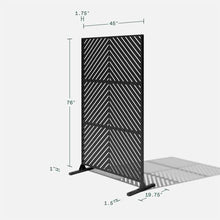Veradek Block Series Span Planter + Arrow Privacy Screen Set, Black – Tall Outdoor Rectangular Planter with Removable Insert & Modern Privacy Divider Panel for Patio, Deck, Balcony or Garden
