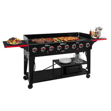 Grills House GB8003 Large Event 8-Burner Gas Grill Black