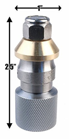 Aqua Mole Deluxe Sewer 1/2in. NPT Jetter Nozzle 4 Piece Set 16 GPM 4000 PSI 16.0 Orifice Thruster Flusher Degreaser & Roto Spinner