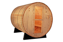 MCP Sauna Canadian Pine Wood Outdoor Barrel Sauna 4 Person 9KW Heater Lava Rocks