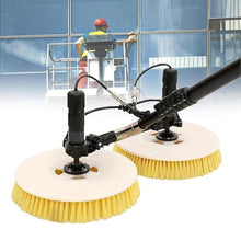 JIANSMZ Solar Panel Cleaning Machine - Double Head Brush for Photovoltaic Panels 5.5m Fed Pole Kit with Lithium Battery Efficient Roof Solar Cleaner for Power Generation