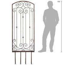 H Potter Garden Trellis 32" W x 6' Tall, Heavy Duty Iron Freestanding