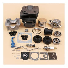LUZDYJMG Cylinder Pan Carburetor Bearing Oil Seal Choke Throttle Rod 44mm Kit Fit for 340 350 345 Chainsaw Motor Engine Spare Parts