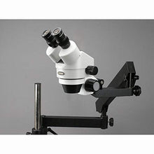 AmScope Professional Binocular Stereo Zoom Microscope with LED Ring Light Clear