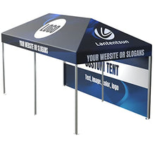 LANTENTSUN 10X20ft Custom Canopy Pop Up Tent Kit for Tradeshow Advertising with Wall and Frame Custom Color