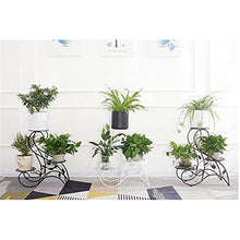 Metal Plant Stand, Indoor Flower Pot , Living Room And Balcony(Black)
