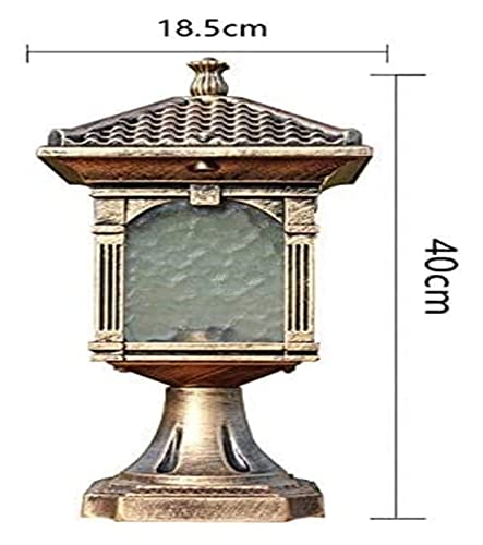 ALDEPO Courtyard Light MERCB Outdoor Pillar Lamp Garden Courtyard Fence Column Step Corridor Street Garden Fence Parking Lot Coffee Lighting