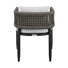 Armen Living Felicia Outdoor Patio Dining Chair Set of 2 Black