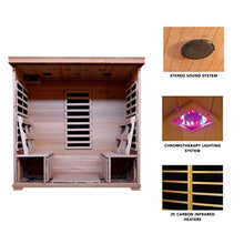 Blue Wave Radiant Saunas BSA2418 4-Person Hemlock Infrared Sauna