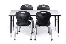 Schooled School Chair and Table Set Black