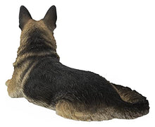 Hi-Line Gift Lying German Shepherd, Black and Brown