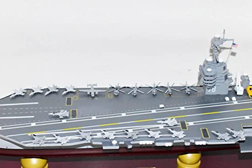 Squadron Nostalgia LLC USS Gerald R Ford CVN-78 Ford Class Carrier Scale Model Mahogany 24 Inch Navy
