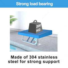 DLYZAYE Diving Board Professional Heavy Duty,One Step Diving Starting Block,Stainless Pool Jumping Platform,Swimming Competition Divies with Handle,15°Inclined,Swim Special