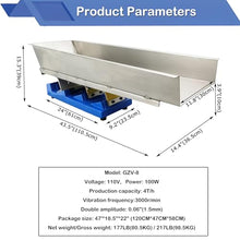 INTSUPERMAI Electromagnetic Vibrating Power Feeder Machine Granular Vibratory Feeder Vibrator Shaking Conveyor with Hopper Tray and Controller