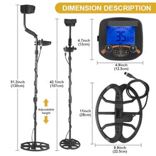 FENOKD Metal Detector, Metal Detector Professional Underground Depth Gold Treasure Handheld High Frequency Detecting for Beginners