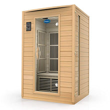 Durasage 2-Person Carbon Infrared Sauna - Canadian Hemlock Wooden Sauna - 1700 Watts - Premium Stereo Sound Wood