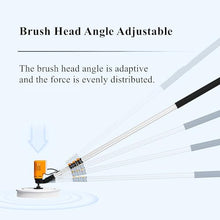 Asiwnshw Electric Exterior House Cleaning Brush Set with Extension Pole & Adjustable Brush Head Electric Pool Cleaning Brush Window Cleaning Pole Siding Brushes Solar Panel Cleaning Tool(3.5m/11.5ft)