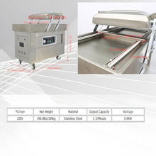 Banfluxion 220V Vacuum Packaging Machine DZ400 Two Chamber Sealer 900W