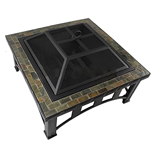 Outdoor Fire Brazier Camping Desktop BBQ Grill Outdoor Courtyard Charcoal Barbecue Table Household Easily Fire Pit Easy to Use