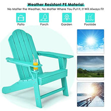 TEOYETTSF Patio Chairs Garden Terrace with Cup Holder Turquoise