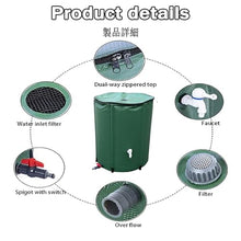 GPDJHRTI Rainwater Barrels, Suitable for A Variety of Rainwater Collection and Storage Needs(Green,1000L)