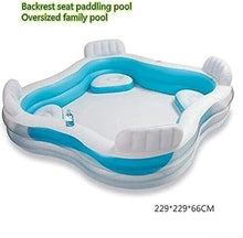 MQELHKCYSGX The Water Pool has a backrest Seating Design and is a Multi-Layer Inflatable It is Suitable for Children and Adults Over 3 Years Old and is Ideal for Backyard Parties