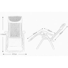 IIPOSAQQ Zero Patio Lounger Chair Folding Home Lounge Chair Patio Zero Chair Outdoor Folding Adjustable Reclining Chairs Pool Side Using Lawn Lounge Chair with Pillow